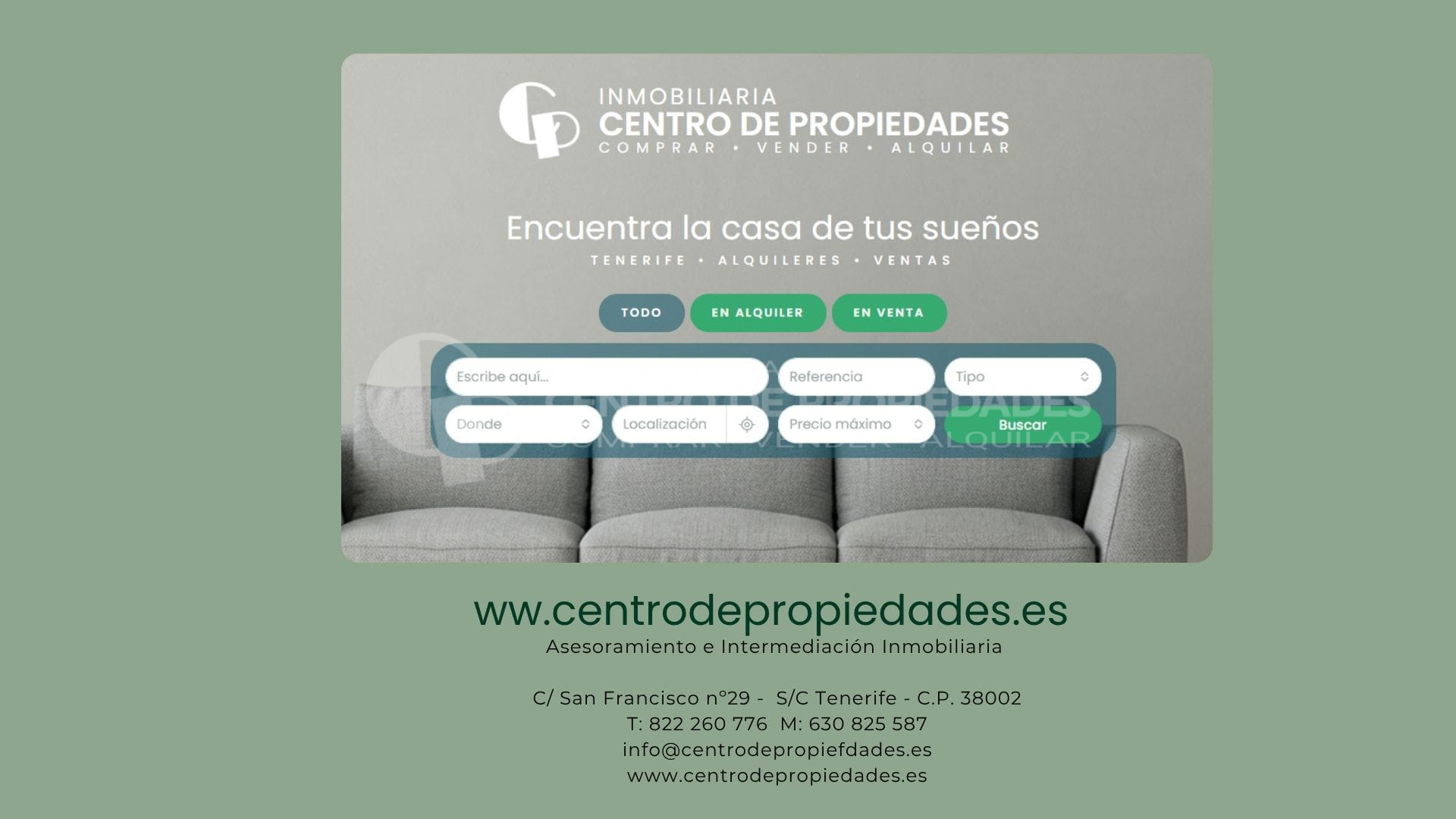 buscador centro de propiedades